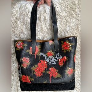 COACH x Gary Baseman 1941 Gotham Tote in Wild Lily print